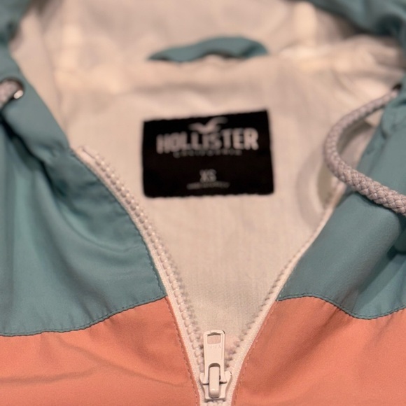 Hollister Teal and Peach Jacket - Picture 5 of 7